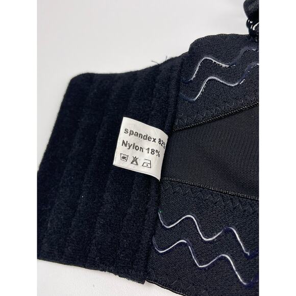 Black Beaded Corset Bustier Crop Top Bralette with Removable Straps | Size S - Picture 11 of 11